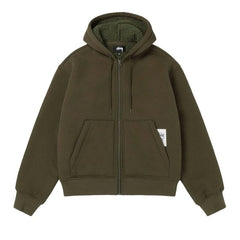 Stussy Bonded Sherpa Hoodie Green
