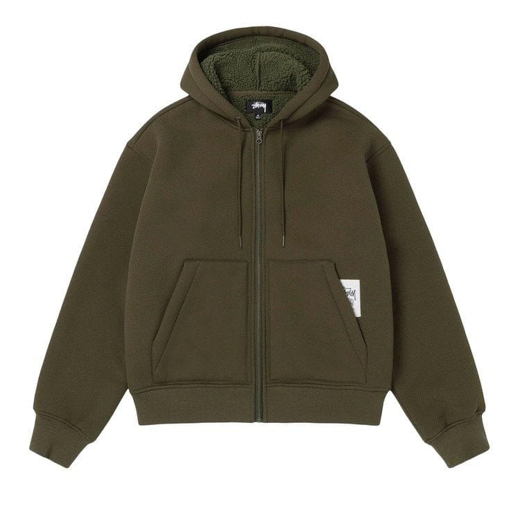 Stussy Bonded Sherpa Hoodie Green