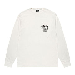 Stussy Classic Gear Long-Sleeve T-Shirt Pigment Dyed Natural