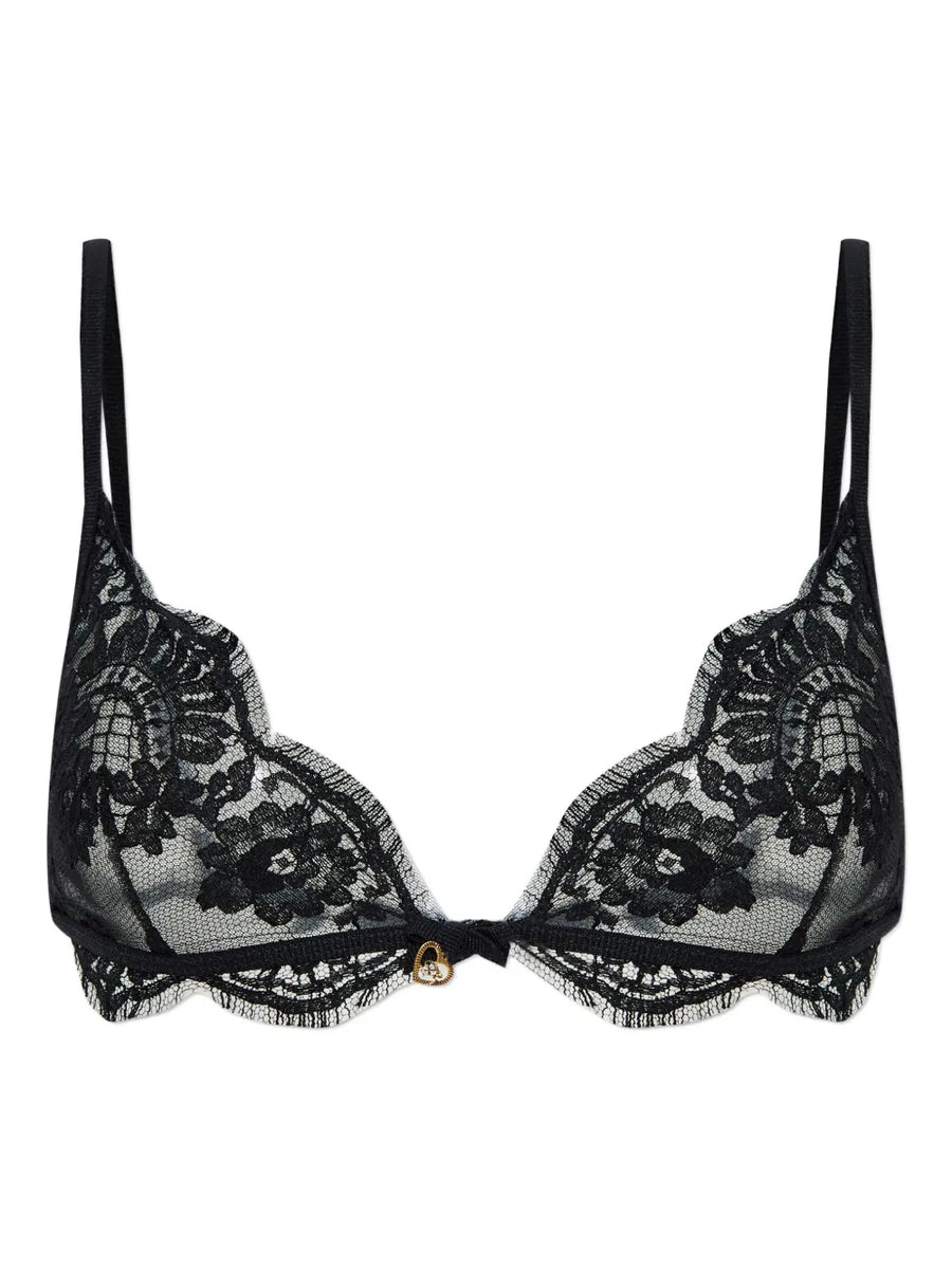 floral-lace bra