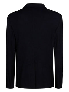 button-closure patch-pocket jacket