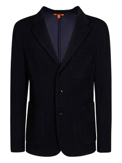 button-closure patch-pocket jacket