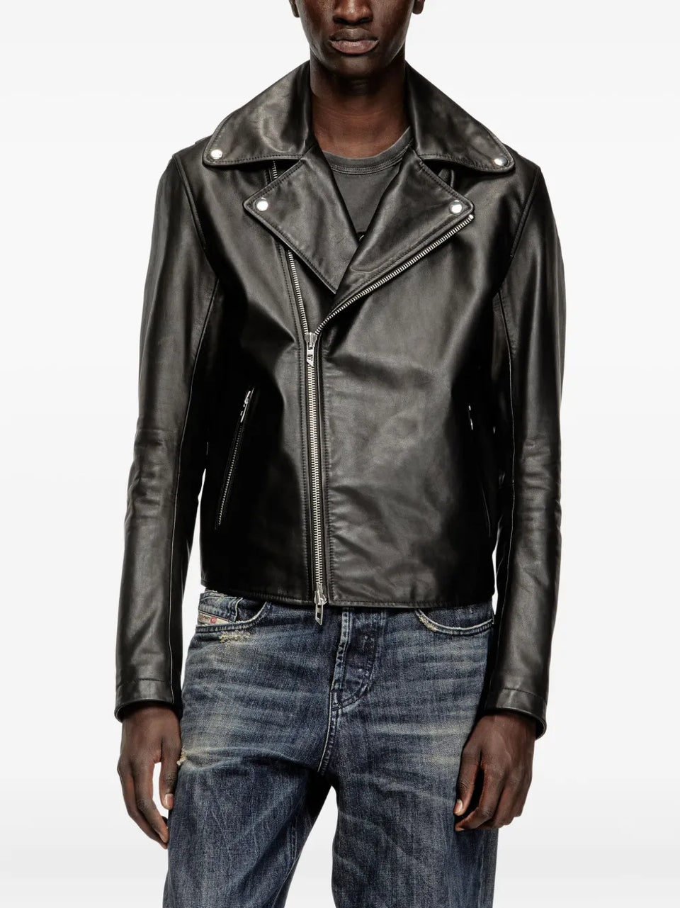 L-Eo-Wrd leather jacket