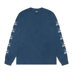 Stussy Pigment Dyed Foils Long-Sleeve T-Shirt Navy