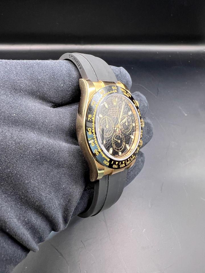 Rolex | Daytona | 116518 | Yellow gold | 40 mm | Rubber | Black | Automatic