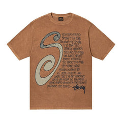 Stussy S Talk Pigment Dyed T-Shirt Almond
