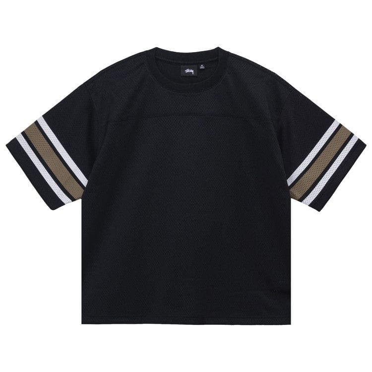 Stussy Surfman Mesh Football Jersey Black