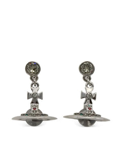 Orb drop earrings
