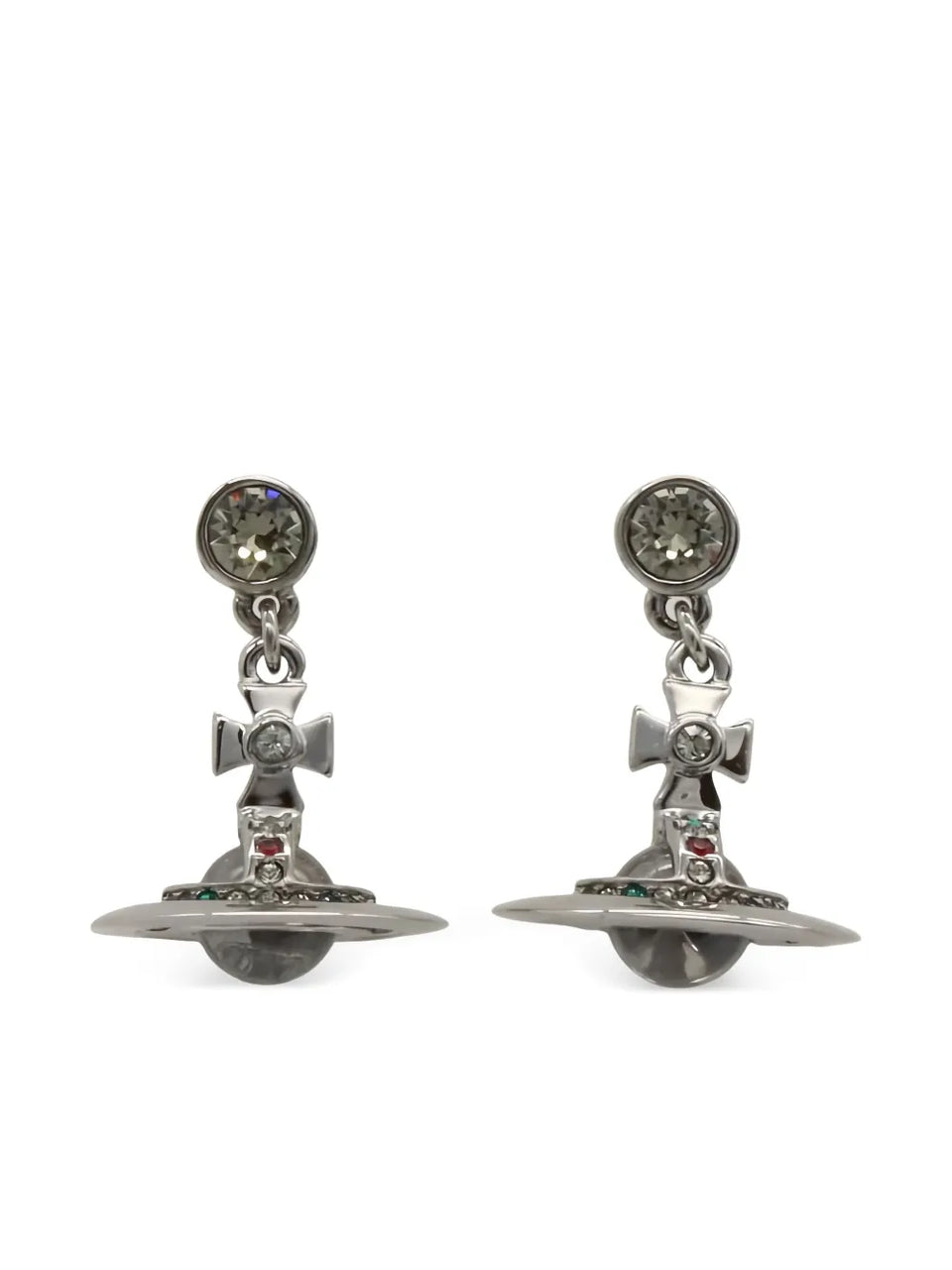 Orb drop earrings