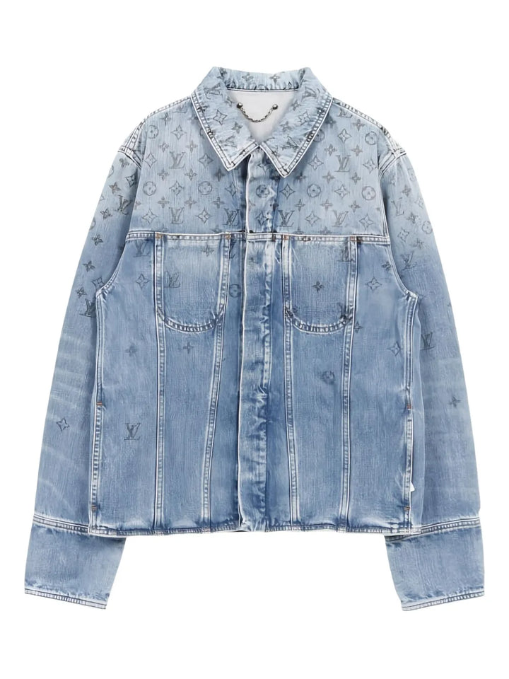 2010s monogram denim jacket