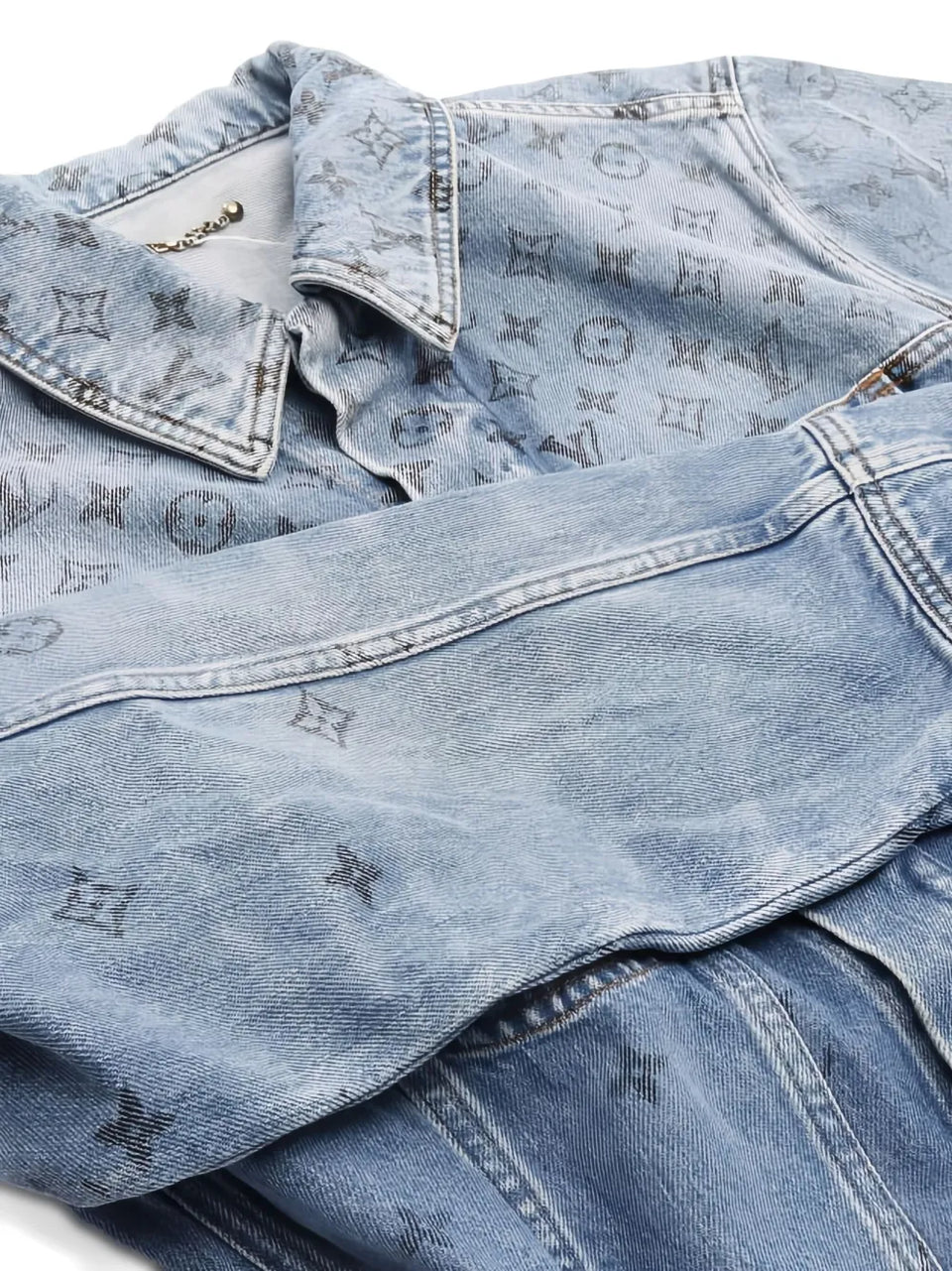 2010s monogram denim jacket