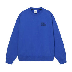Stussy x Nike Acid Wash Fleece Crew Blue
