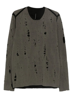 distressed-effect jumper