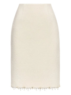 fringe-detail midi skirt
