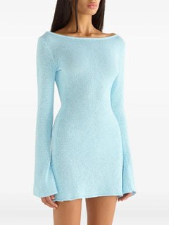 Maya long-sleeve mini dress
