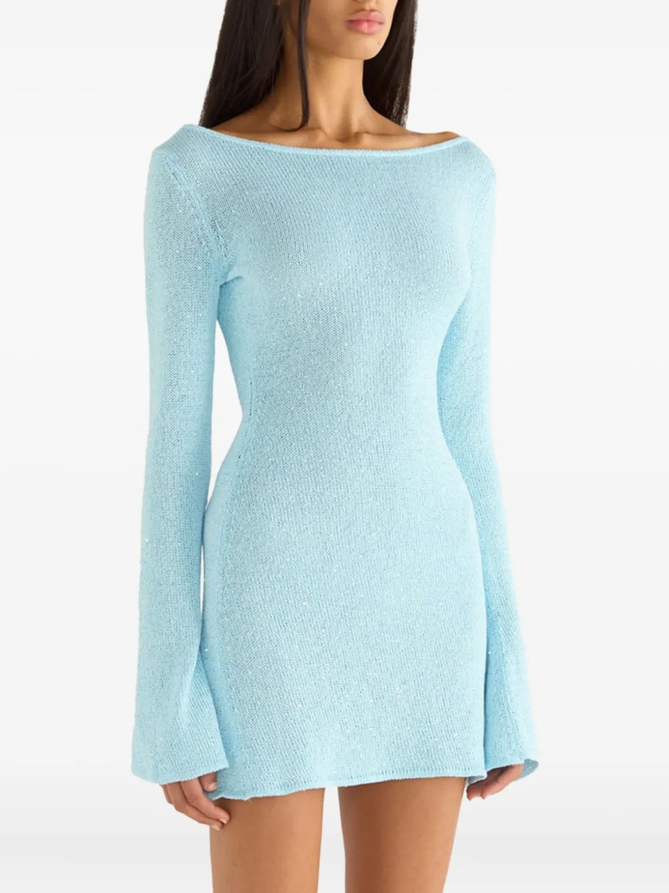 Maya long-sleeve mini dress