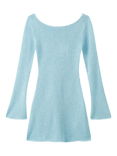 Maya long-sleeve mini dress