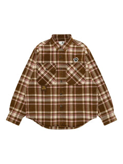 plaid pocket shirt