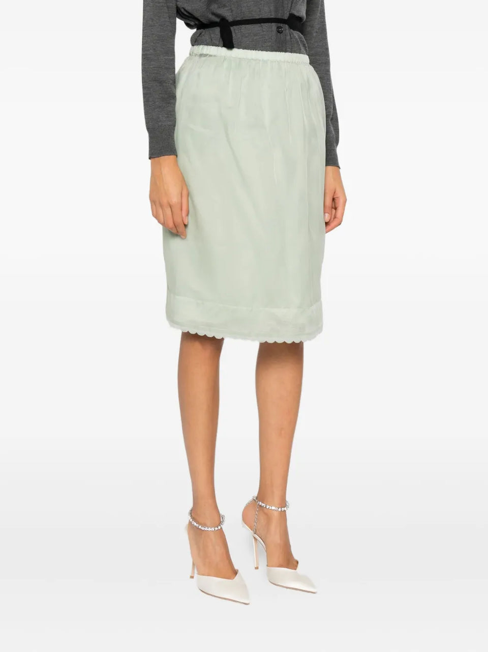 scalloped skirt