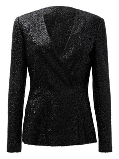 sequin-embellished blazer