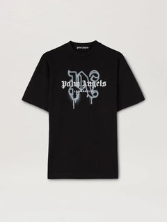 Palm Angels LA Monogram Spray T-Shirt black