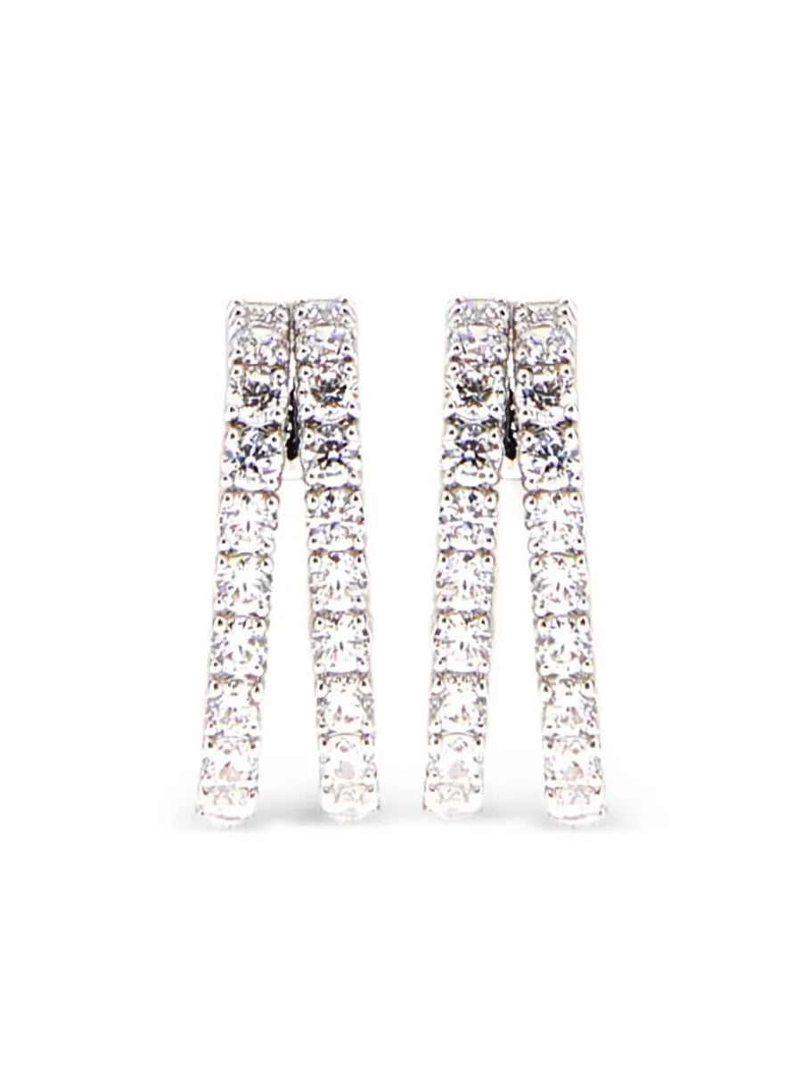 Matrix embellished earrings