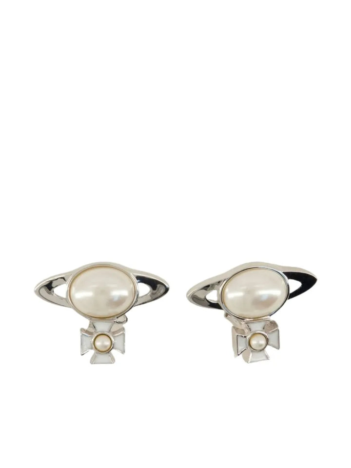 Orb pearl earrings