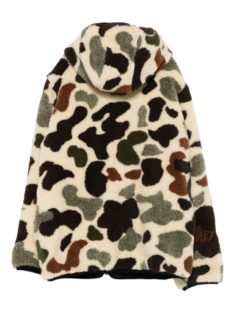 camouflage-pattern zip-up Hoodie