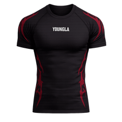 YoungLA Gothic Compression Tees Black/Blue