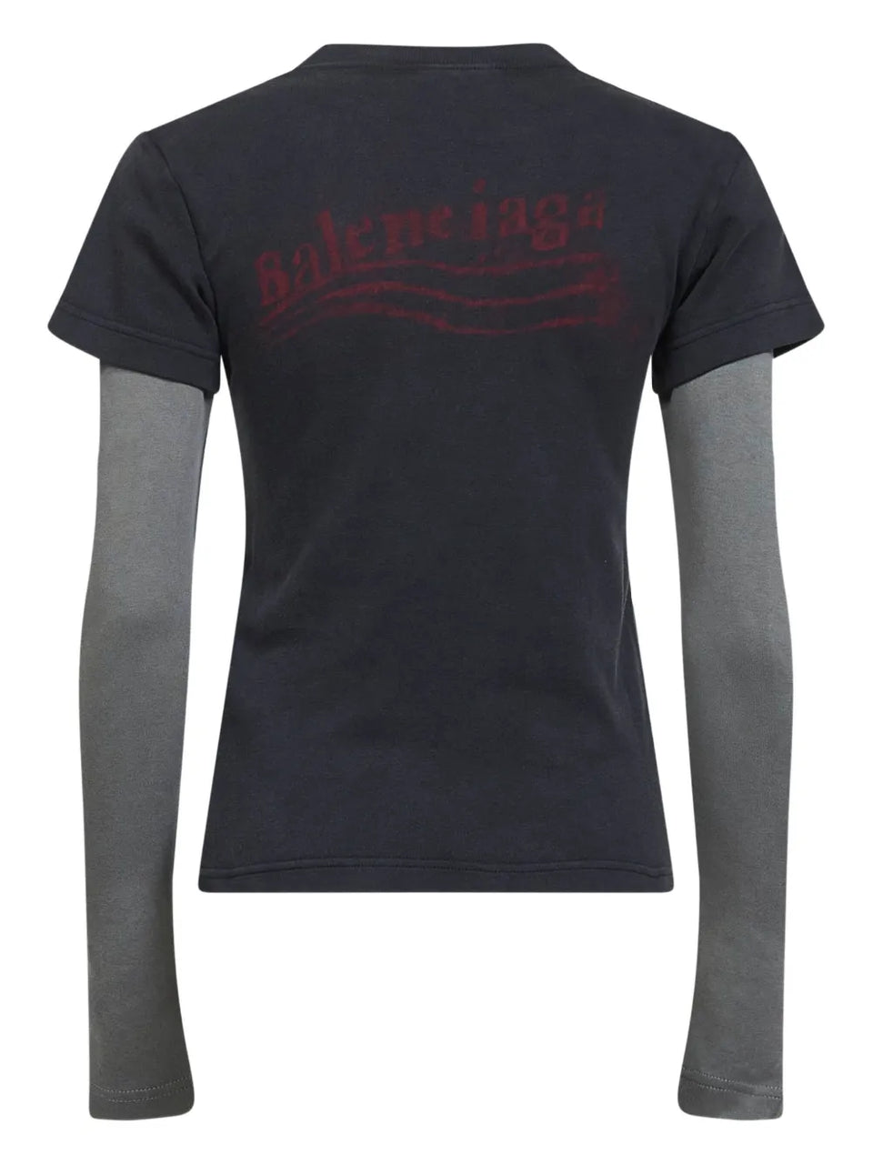 Trompe-l'oeil cotton T-Shirt