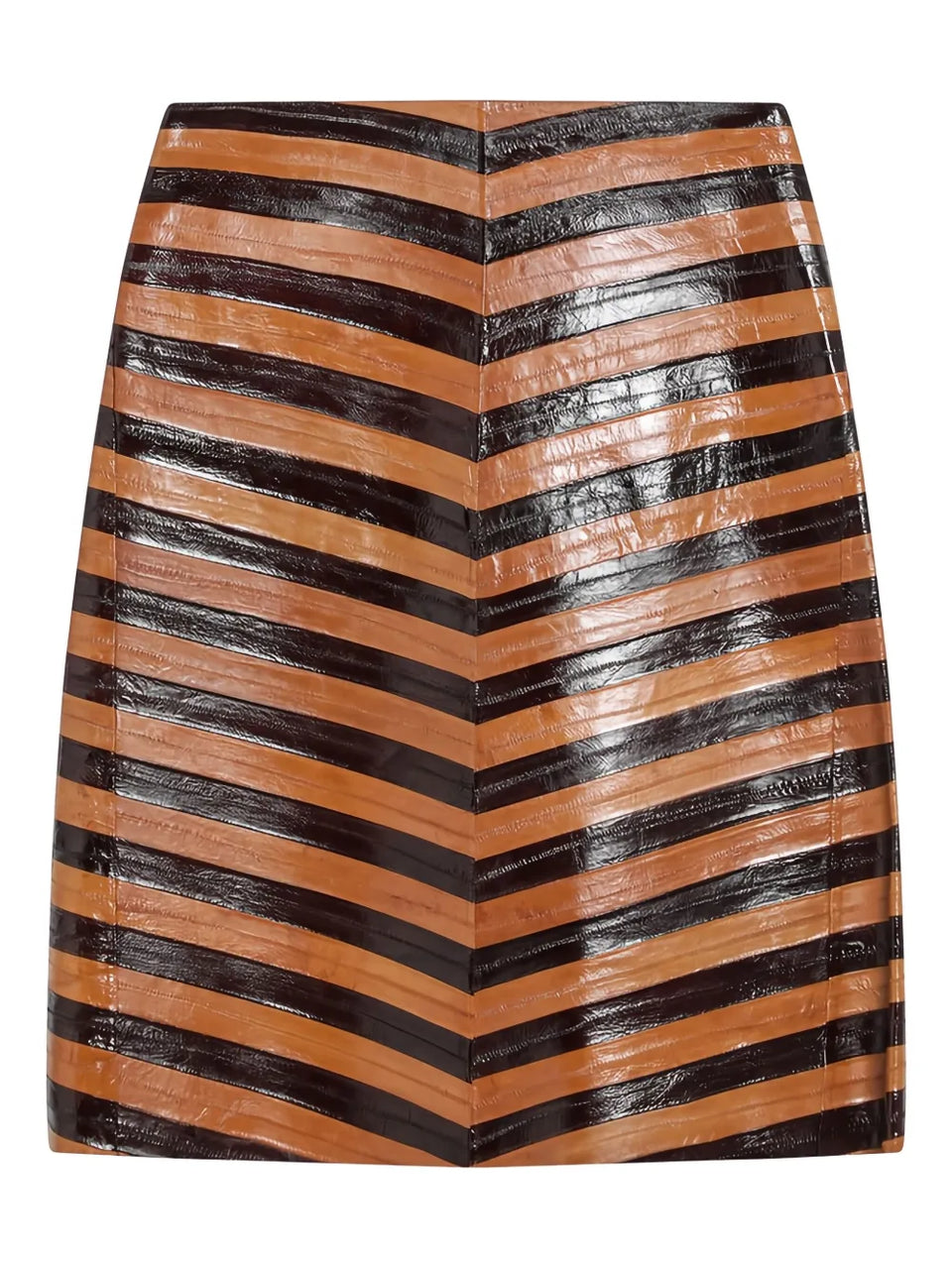 striped mini skirt