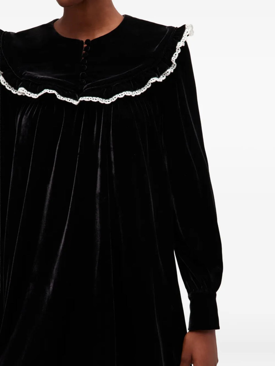 ruffled collar dress