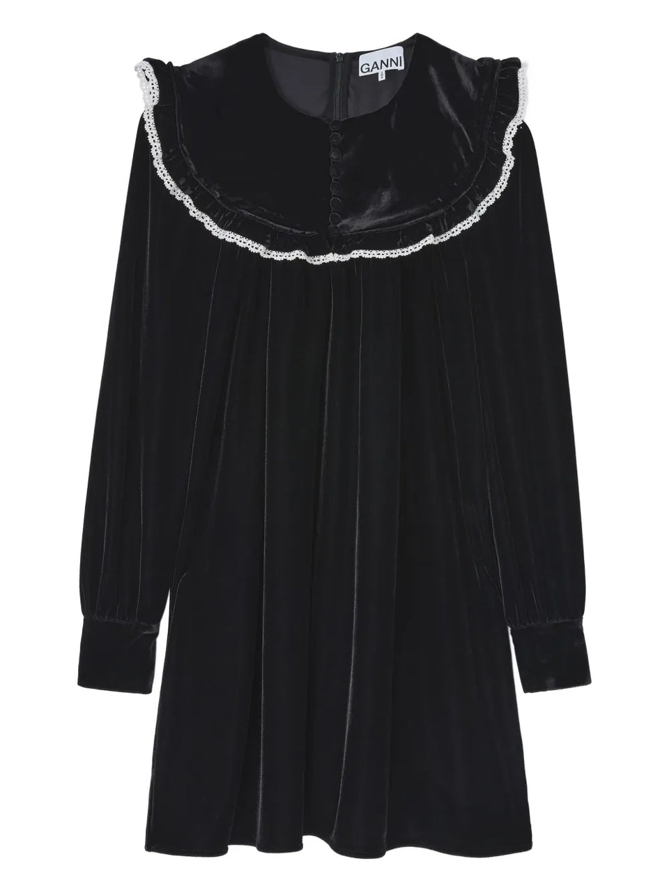 ruffled collar dress
