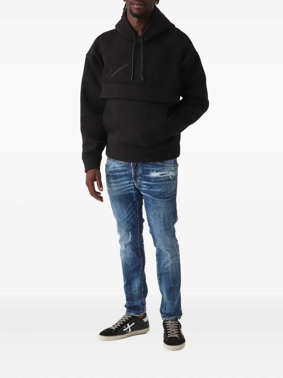 embroidered-logo Hoodie