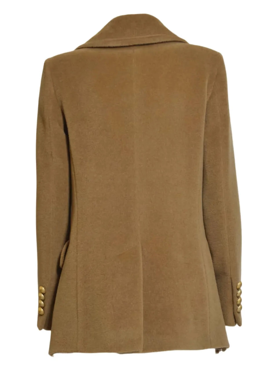Double-Breasted Button Fastening Coat