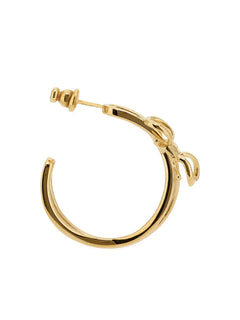 bow-detail hoop earrings