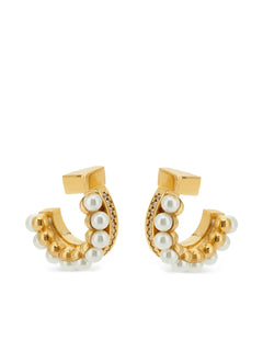 Pearl stud earrings