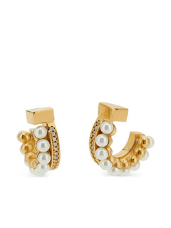 Pearl stud earrings