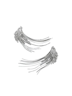 crystal logo earring