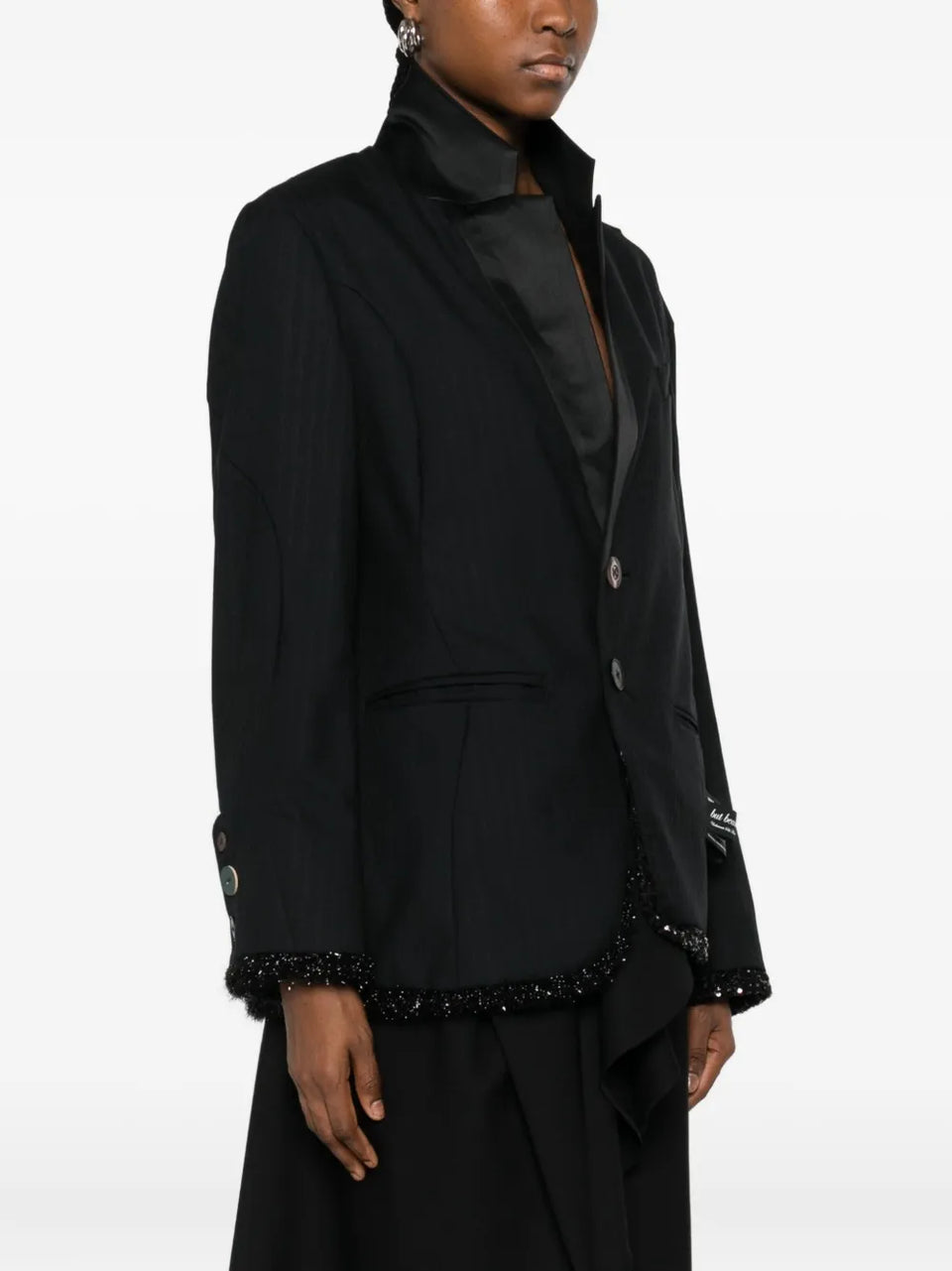 sequin-embellished blazer