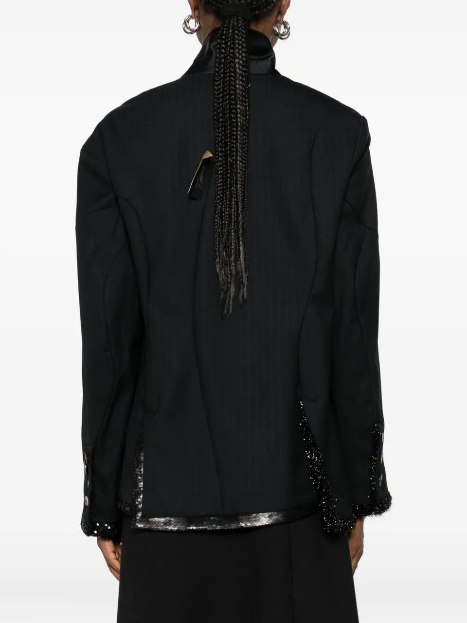 sequin-embellished blazer