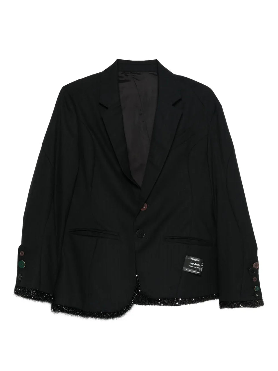 sequin-embellished blazer