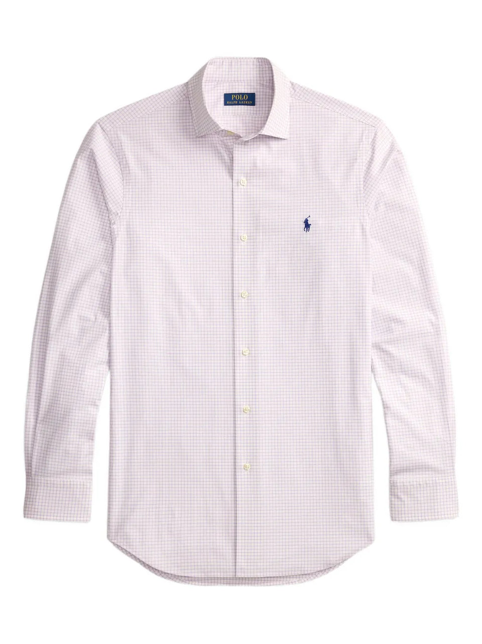long-sleeve checked shirt