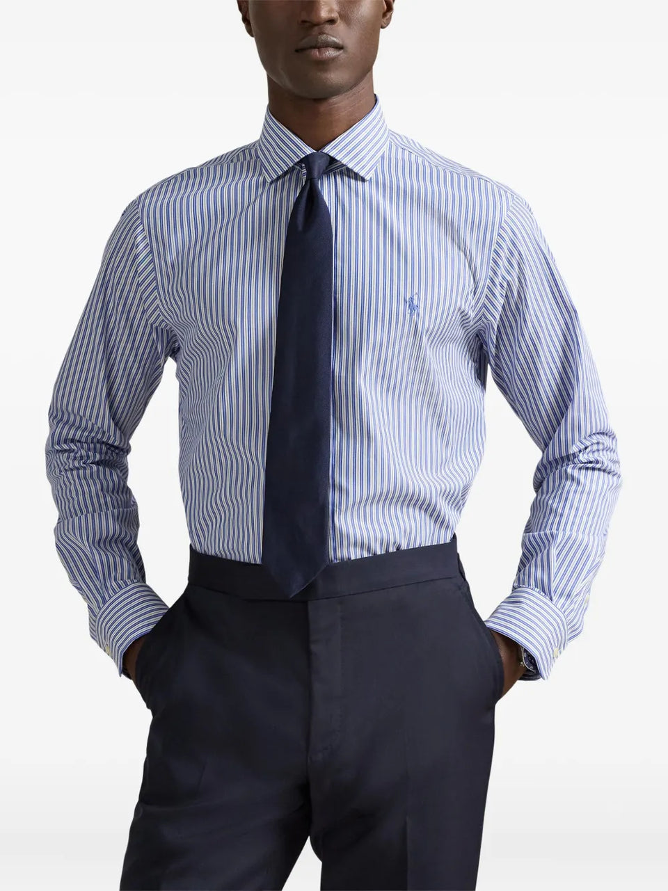 long-sleeve striped shirt