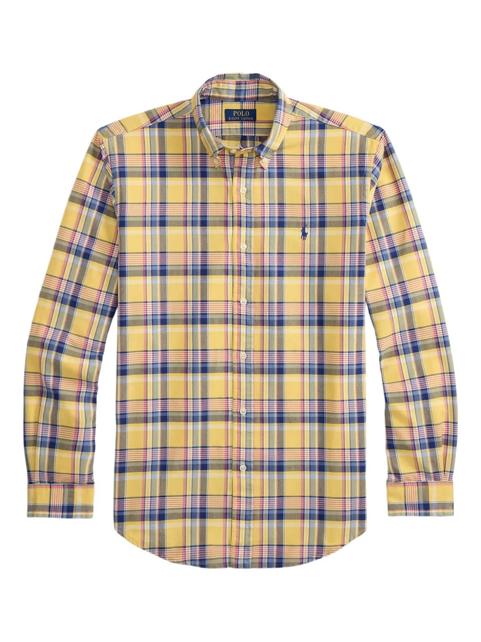 long-sleeve checked shirt