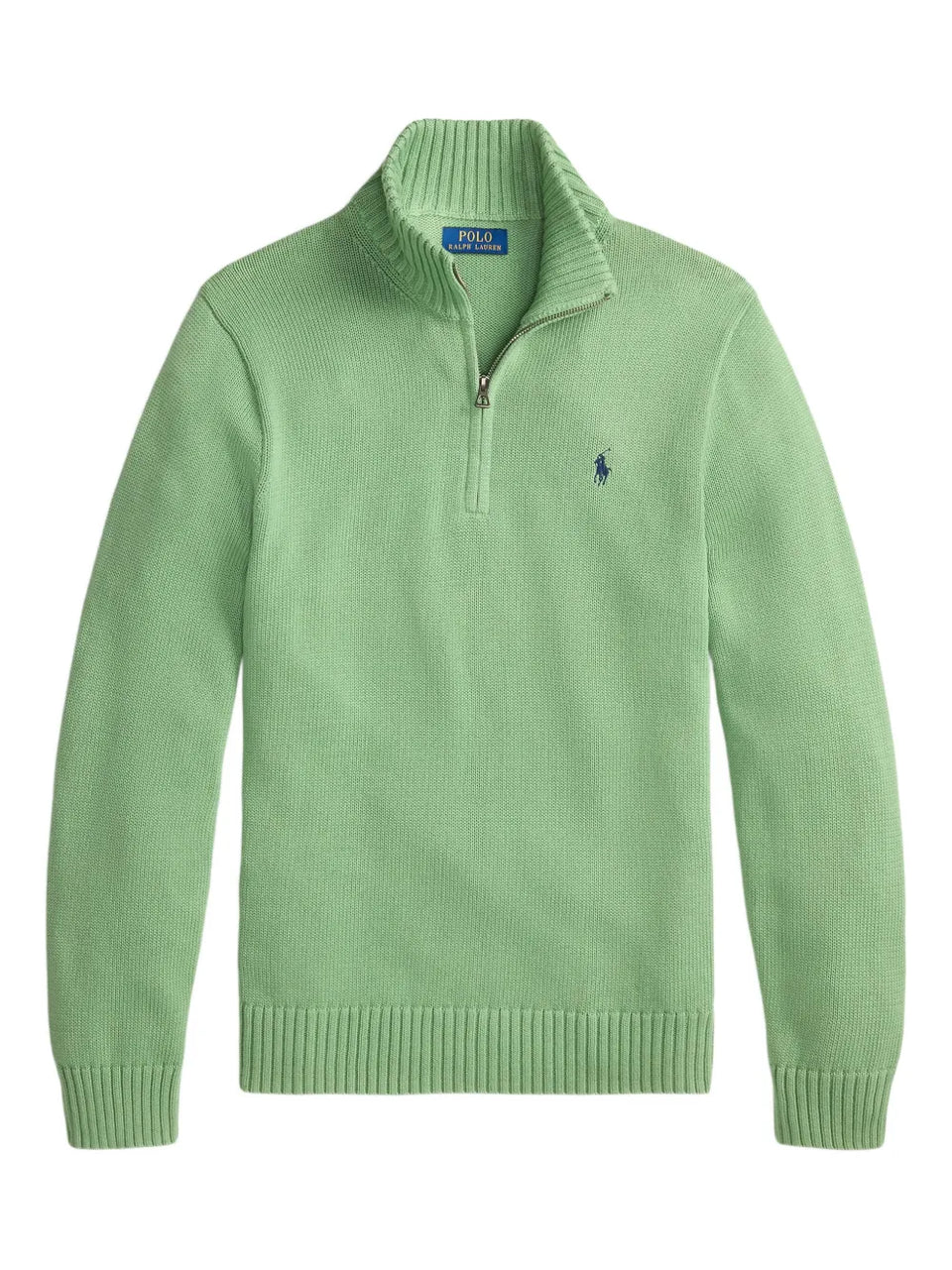 half-zip cotton sweater