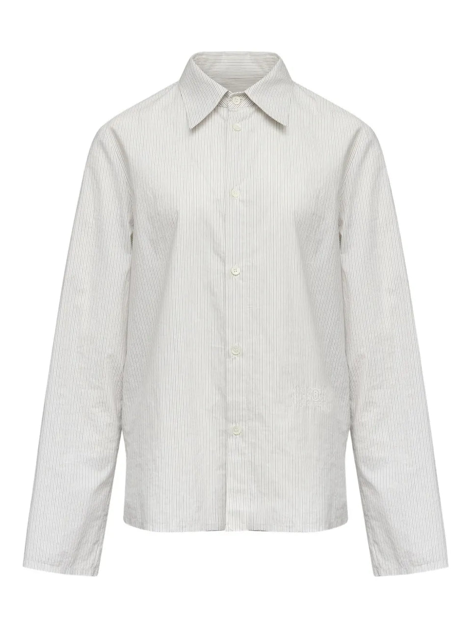 striped long-sleeved shirt