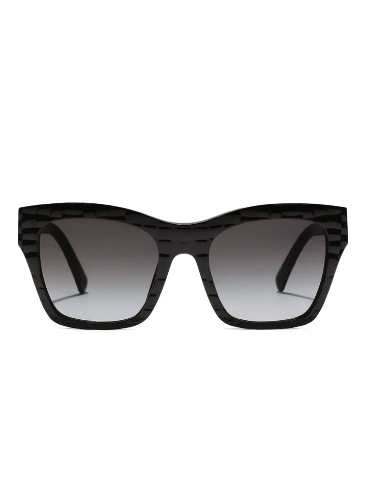 DG Crossed textured square-frame sunglasses