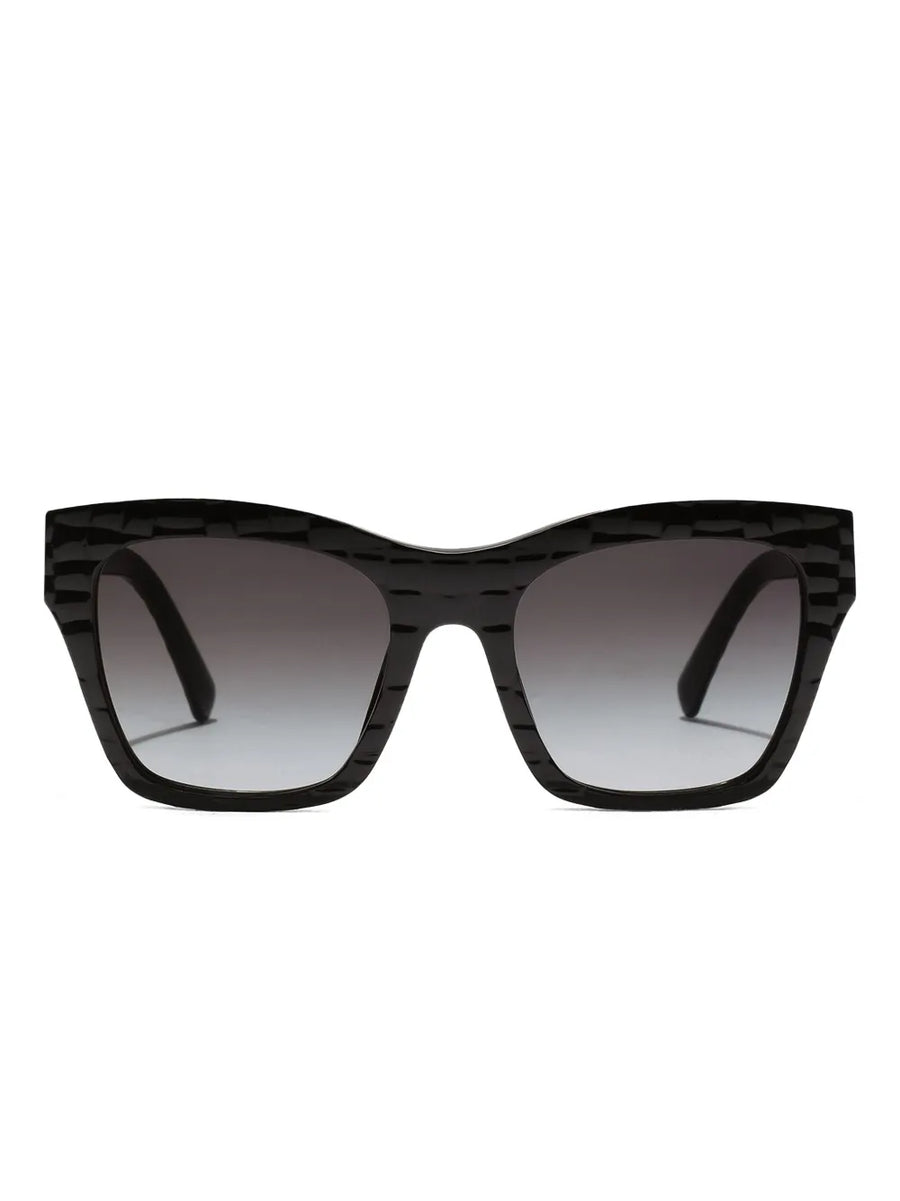 DG Crossed textured square-frame sunglasses