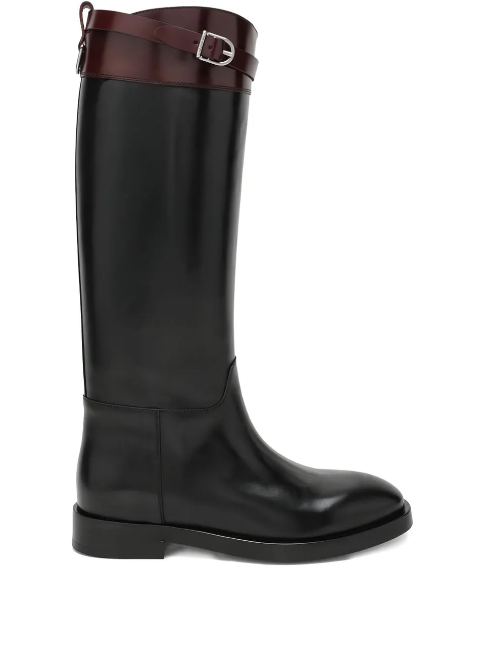 round-toe belted boots